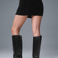 Micro Corduroy Winter Break Mini Skirt — Black