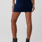 Micro Corduroy Winter Break Mini Skirt — Navy
