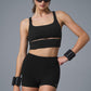 Alosoft High Rise Carefree Shorts — Black
