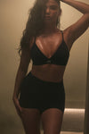 Alosoft High Rise Carefree Shorts — Black