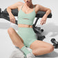 Alosoft High Rise Carefree Shorts — Spearmint Heather