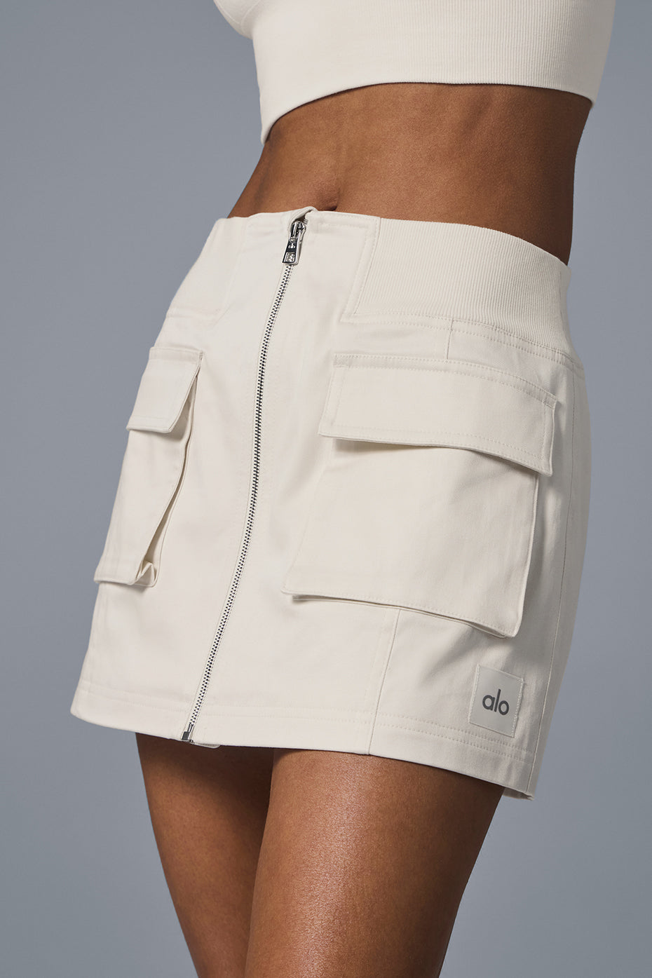 Night Out Cargo Skirt — Ivory