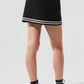 Tennis Club Sweater Knit Skirt — Black/Ivory