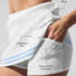Tennis Club Sweater Knit Skirt — White/Seashell Blue