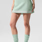 Tennis Club Sweater Knit Skirt — Spearmint/White