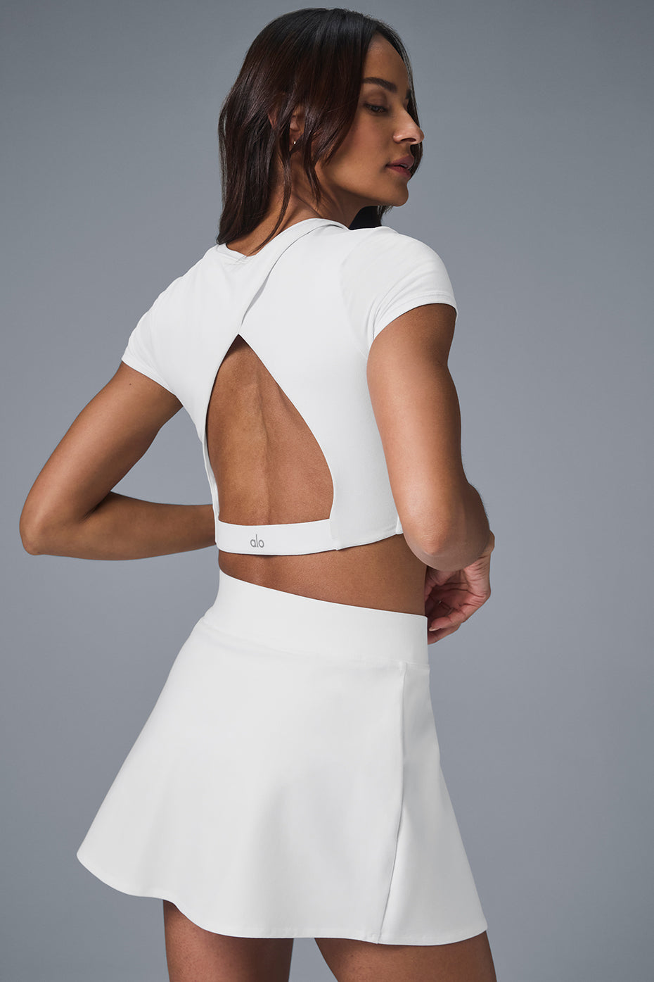 Alosoft Backspin Skirt — White