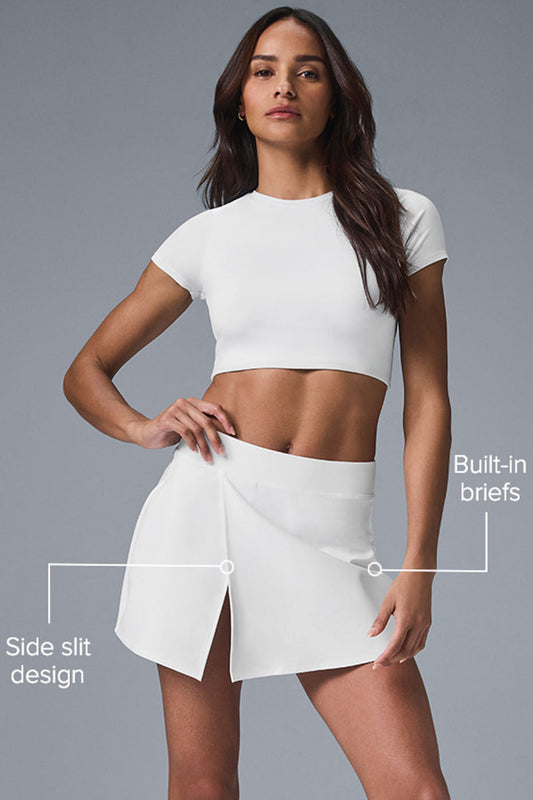 Alosoft Backspin Skirt — White