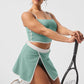 Airbrush Streamlined Skirt — Botanical Green/Ivory