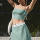 Airbrush Streamlined Skirt — Botanical Green/Ivory