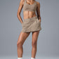 Fan Club Mini Skirt — Gravel