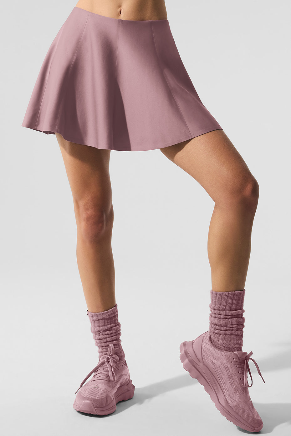 Airlift Down The Line Tennis Skirt — Smoky Quartz