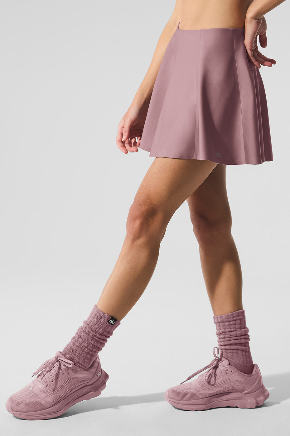 Airlift Down The Line Tennis Skirt — Smoky Quartz