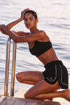Motivate Track Shorts — Black/White