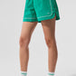 Motivate Track Shorts — Spruce Green/White
