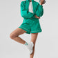 Motivate Track Shorts — Spruce Green/White