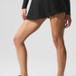 Mesh Baseline Tennis Skirt — Black
