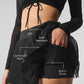 Mesh Baseline Tennis Skirt — Black