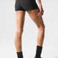 Airlift High Rise Line Up Shorts — Black