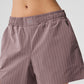 Pinstripe Daylight Boxer Shorts — Mushroom/Ivory