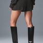 Cable Knit Winter Bliss Shorts — Dark Heather Grey