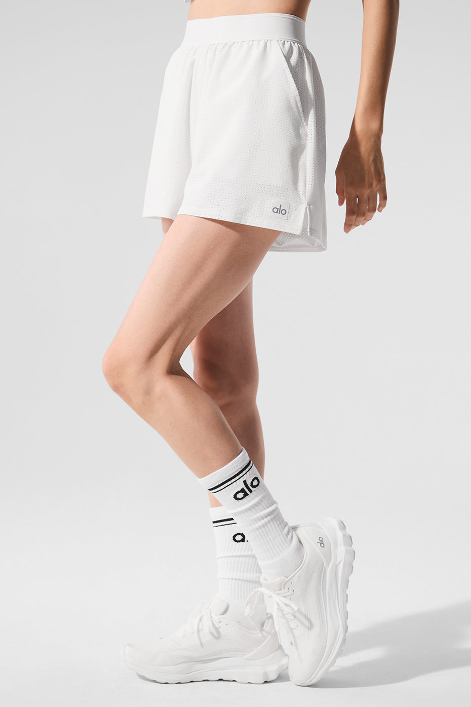 Mesh Mirage Shorts — White