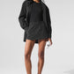 Pinstripe Daylight Mini Skirt — Black/Titanium