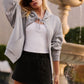 Pinstripe Daylight Mini Skirt — Black/Titanium