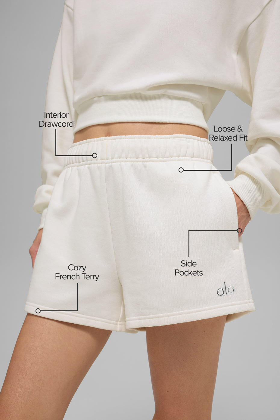 Accolade Shorts — Ivory