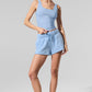 Accolade Shorts — Seashell Blue