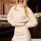 Polar Fleece Wintry Mix Skirt — Ivory