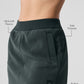Polar Fleece Wintry Mix Skirt — Charcoal Green