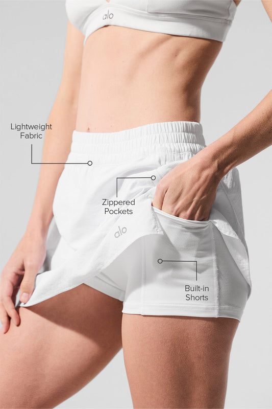 Alumni Tennis Skirt — White