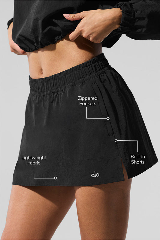 Alumni Tennis Skirt — Black