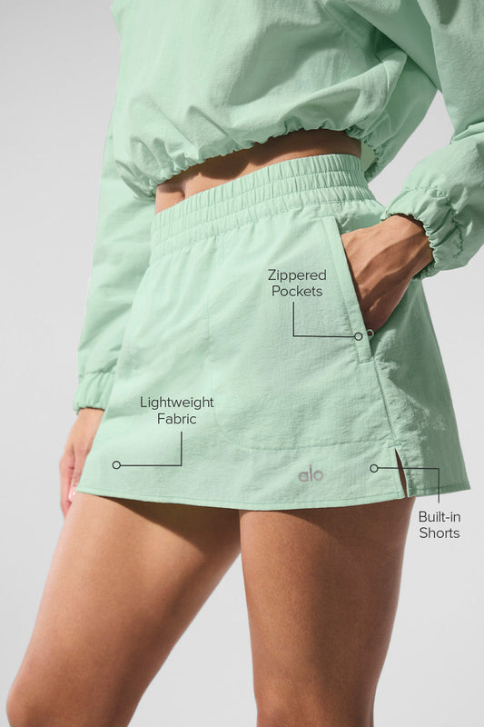 Alumni Tennis Skirt — Spearmint