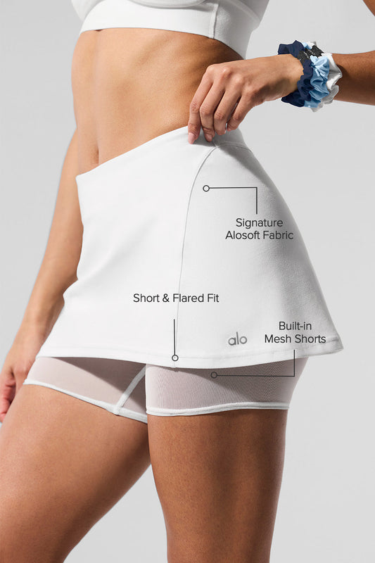 Alosoft Serve It Up Skirt — White