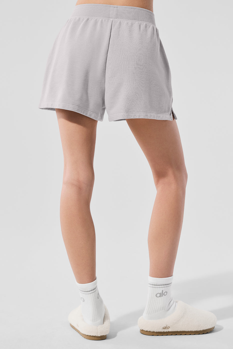 Washed Low Key Sweat Shorts — Grey Sky Wash