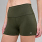 3" SculptSoft High Rise Precision Fit Shorts — Green Olive