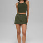 Work It Mini Skirt — Green Olive