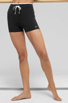 4" Airbrush High Rise Race Pace Shorts — Black/White