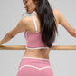 4" Airbrush High Rise Race Pace Shorts — Pink Wild Rose/White