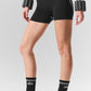 4” Airbrush High Rise Heart Throb Shorts — Black/White
