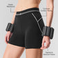 4” Airbrush High Rise Heart Throb Shorts — Black/White