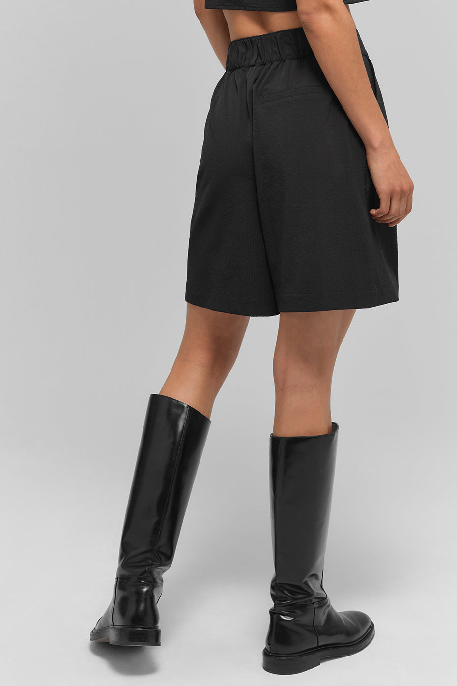 High Rise Dreamscape Shorts — Black
