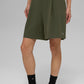 High Rise Dreamscape Shorts — Green Olive