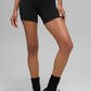 5" Airbrush Double Up Shorts — Black/White