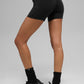 5" Airbrush Double Up Shorts — Black/White