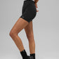 5" Airbrush Double Up Shorts — Black/White