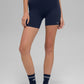 5" Airbrush Double Up Shorts — Navy/White