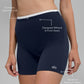 5" Airbrush Double Up Shorts — Navy/White