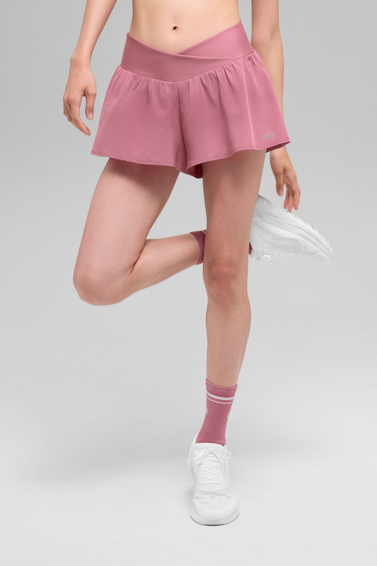 V — Cute Running Shorts — Pink Wild Rose